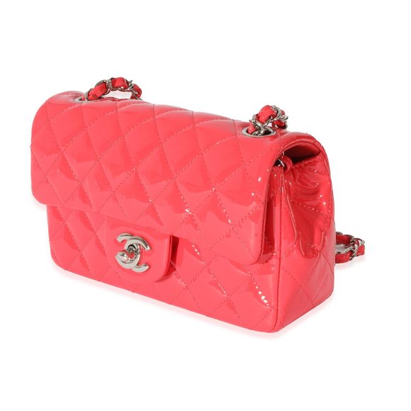 Chanel Pink Patent Rectangular Mini Flap - Picture 2 of 7